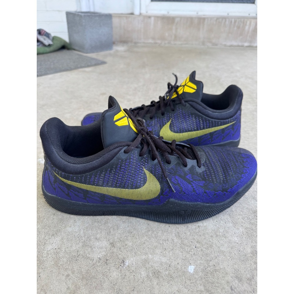Nike Kobe Mamba Rage Lakers Court Purple Black Yellow 908972-024 Mens 13